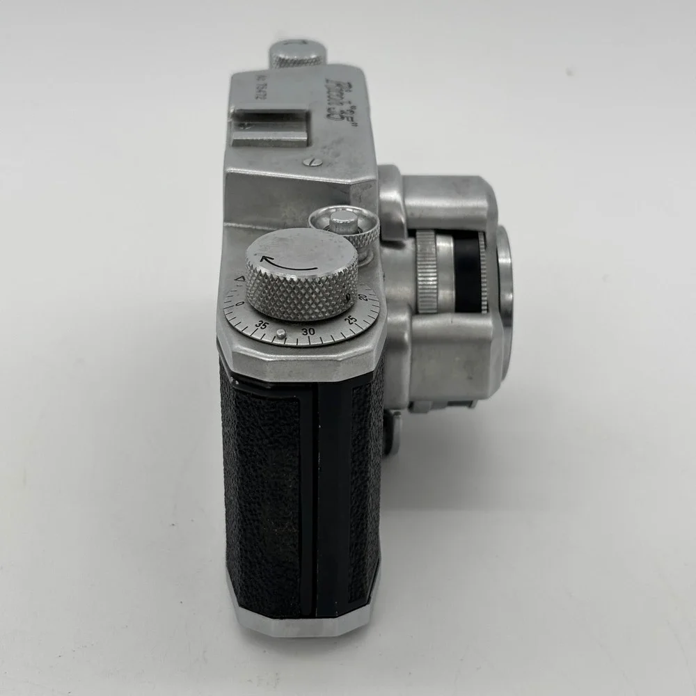 Vintage Ricoh 35 Rangefinder Camera Riken Ricomat 45mm f3.5 Lens Leather Case